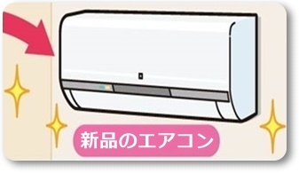 新品エアコンの取り付け